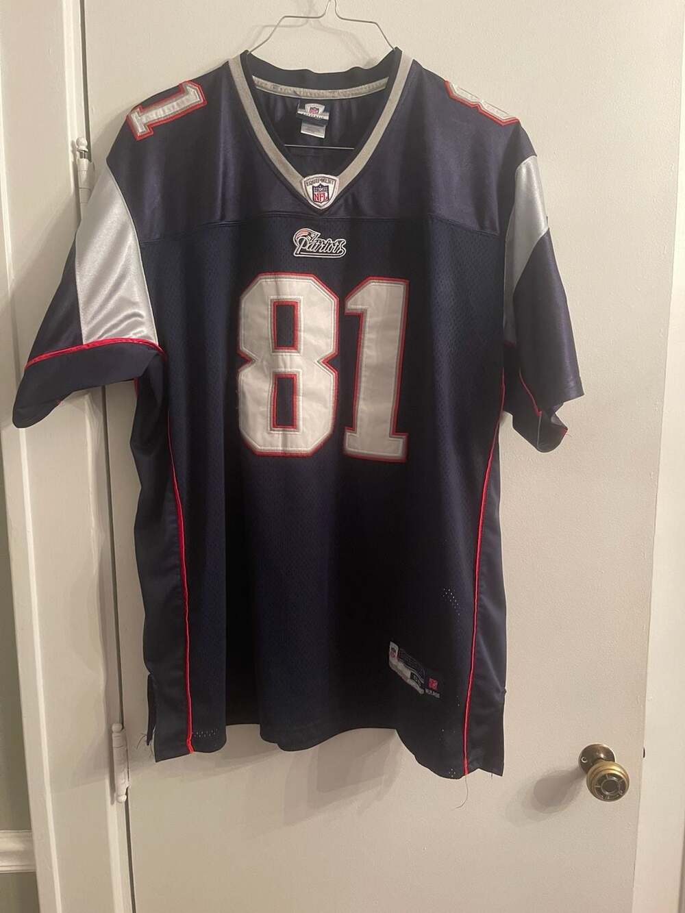 Reebok New England Patriots Randy Moss 81 Jersey Size 56 Navy NFL